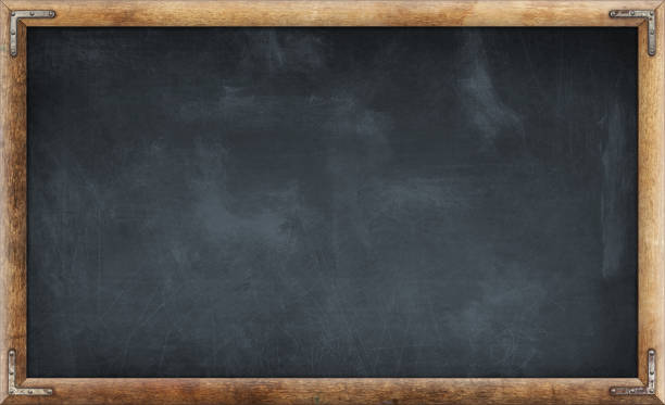 istock Old dirty blank blackboard in wooden frame 1314791216