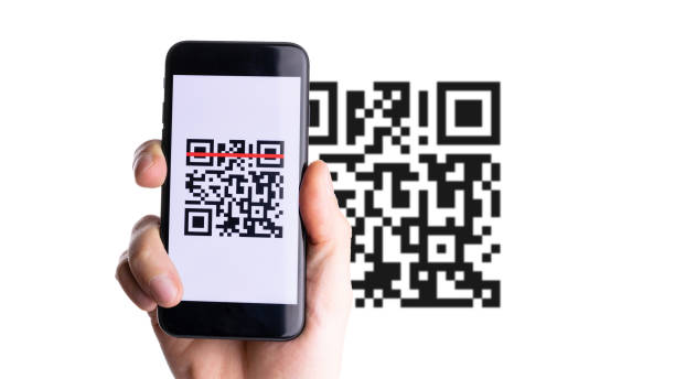 istock Scan pay. Hand holding mobile smartphone screen for payment pay, scan barcode technology with qr code scanner on digital smart phone. Online bill payment concept. 1314792958