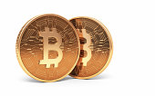 Bitcoin Gold Stock Photo
