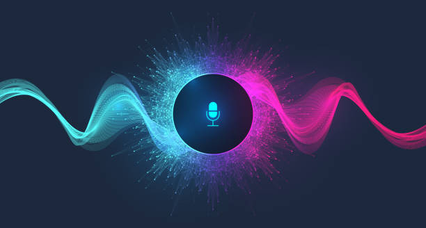 Voice assistant concept. Vector sound wave. Voice and sound recognition equalizer wave flow background. Personal assistant and voice recognition concept gradient vector illustration. Voice assistant concept. Vector sound wave. Voice and sound recognition equalizer wave flow background. Personal assistant and voice recognition concept gradient vector illustration music loop stock illustrations