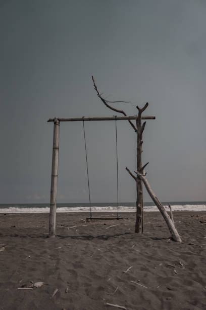 istock Swing from bamboo on the beach 1314805858