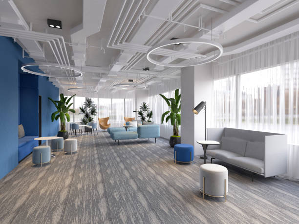 istock 3d render of luxury hotel reception and lobby 1314808477
