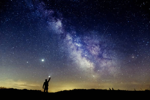 istock The milky way under the summer night sky 1314811598