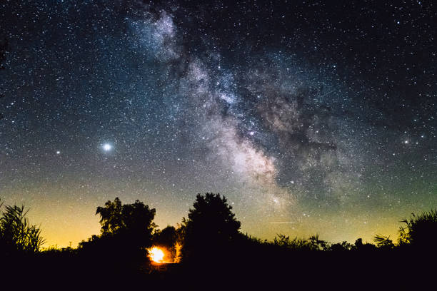 istock The milky way under the summer night sky 1314811635