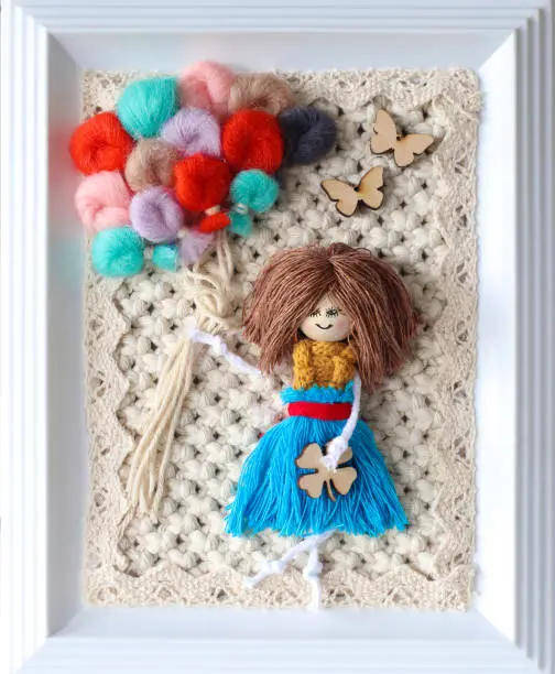 Photo of Macrame picture in frame