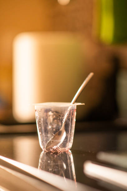 Inverted sugar syrup pouring from a spoon