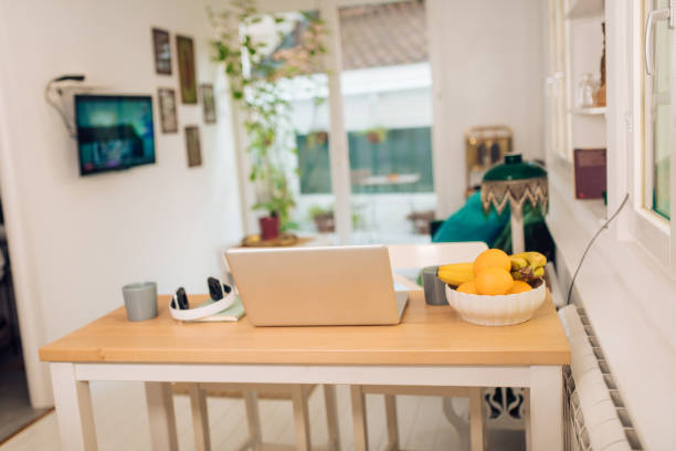istock Office desk in the house 1314818535