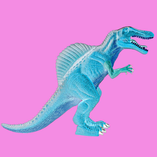 istock Creative dinosaur inversion color on pink background. Abstract art. 1314823817