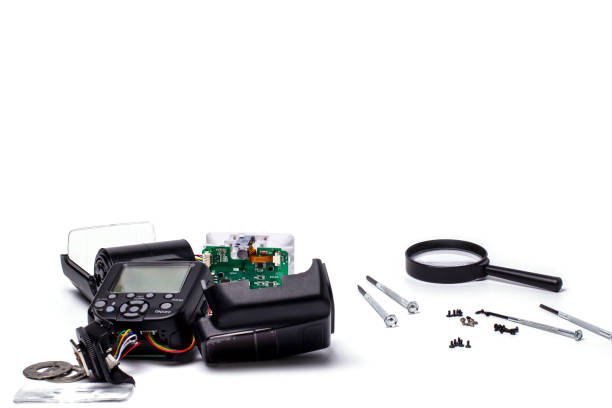 istock repair of the camera's external camera flash 1314824041