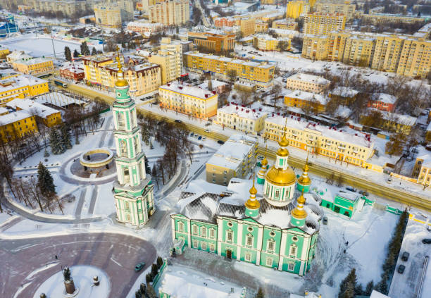 istock View from drone of Tambov Transfiguration Cathedral on winter day 1314825222