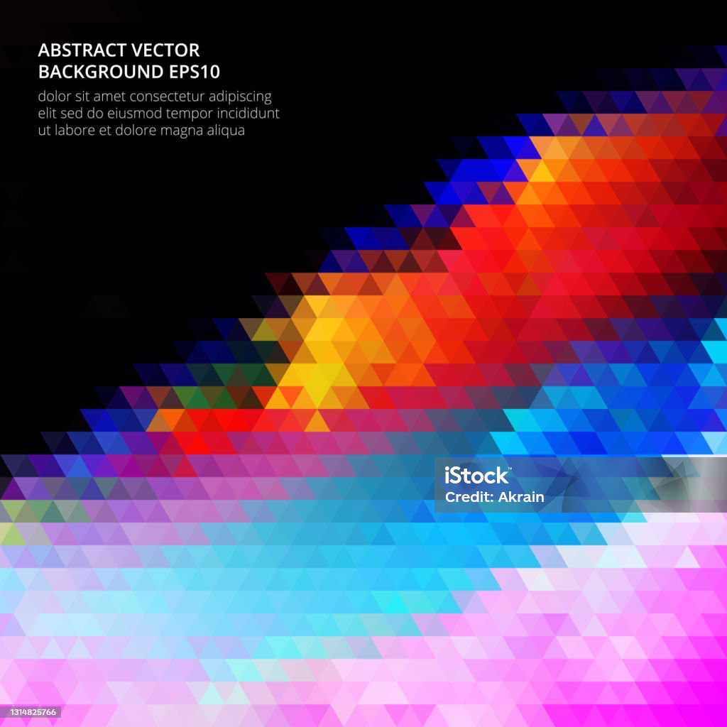 Bright Triangle Shape Bright Vector Triangle Shapes On White Background Stock Illustration ...