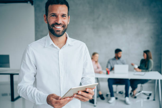 istock Successful businessman in the office. 1314827067