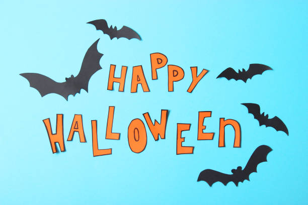 istock Halloween holiday background top view. Place for text 1314827381