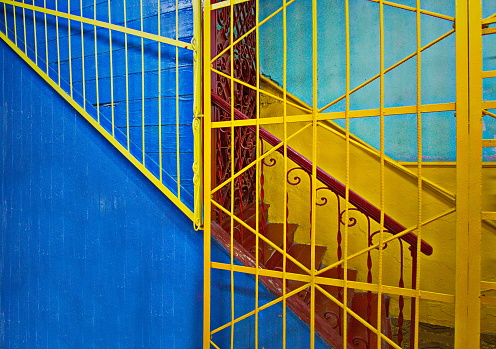 Colorful entrance detail, Havana, Cuba