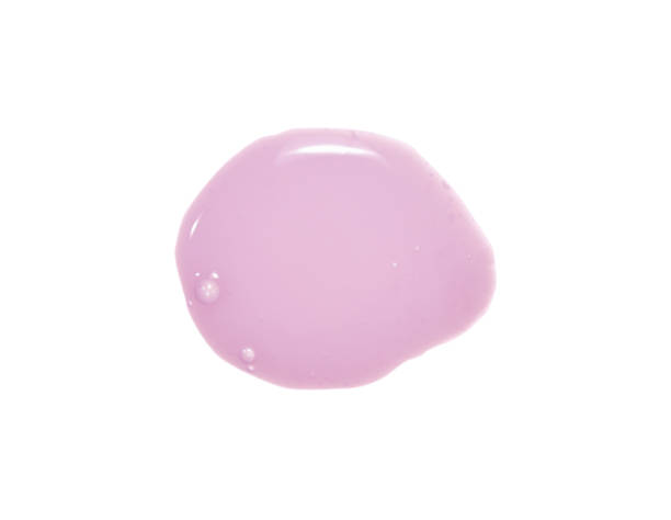 istock Translucent liquid pink cosmetic cream, swatch. 1314828563