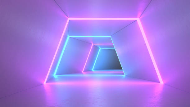 istock Futuristic Tunnel with Neon Lights 1314831677