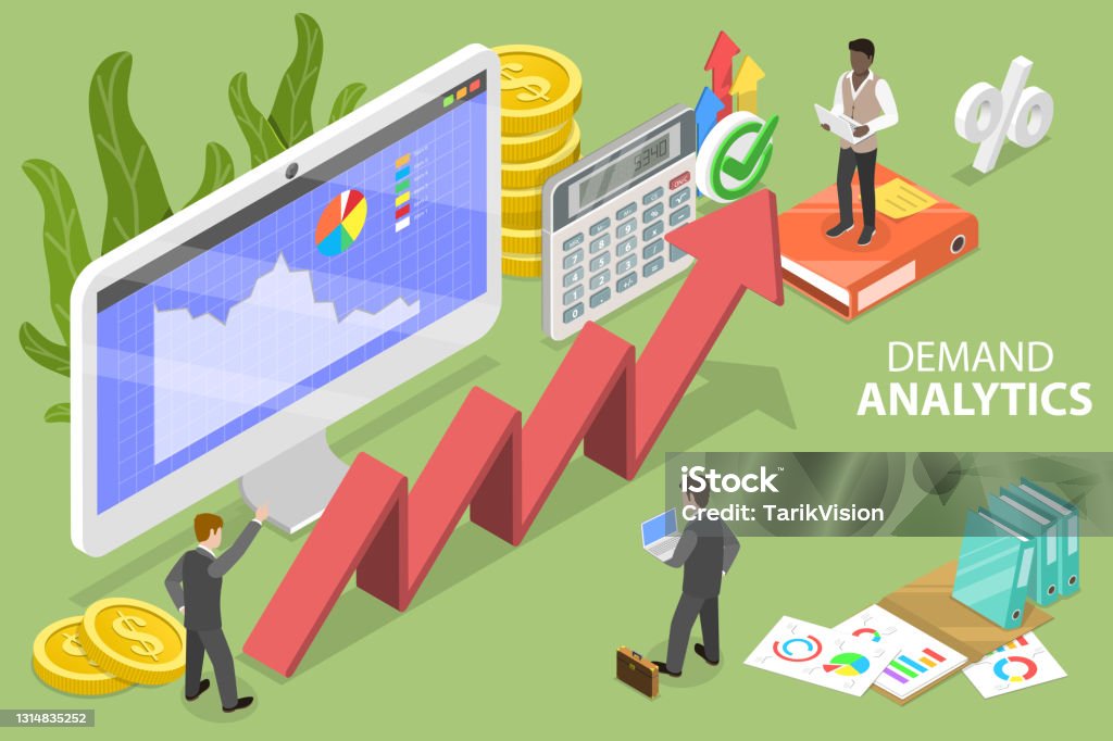 Demand Analytics 3d Isometric Flat Vector Conceptual Illustration Of Demand Analytics ...