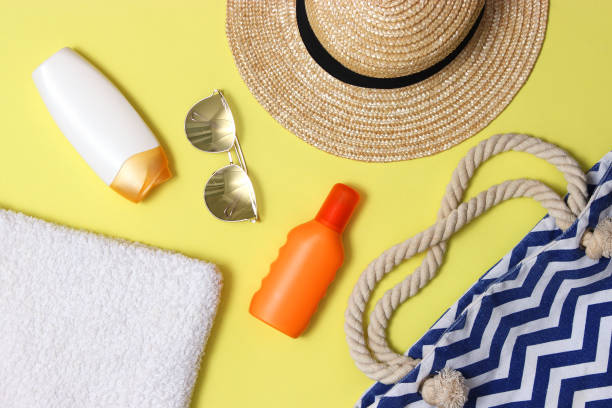 istock sunscreens on a colored background close-up. Sun protection for skin 1314842977