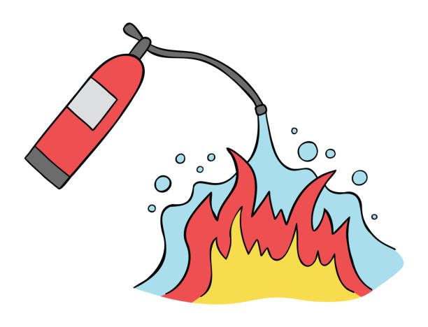 Fire Extinguisher Drawing Pictures Illustrations, Royalty-Free Vector  Graphics & Clip Art - iStock