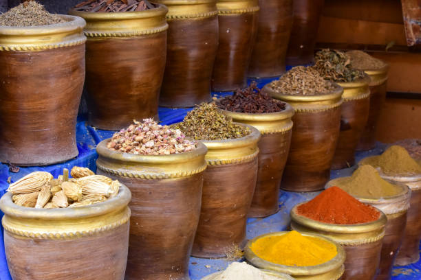 istock Herbs and spices in a shop in Imlil, Morocco 1314852950