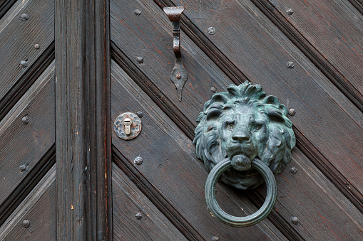 Door Knocker at Florence in Tuscany, Italy