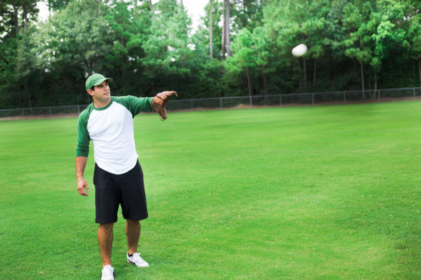 istock Spring and summer baseball season is here.  Outfield practice. 1314856669