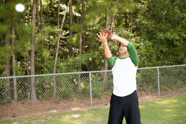 istock Spring and summer baseball season is here.  Outfield practice. 1314856966