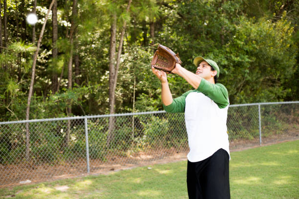 istock Spring and summer baseball season is here.  Outfield practice. 1314856978