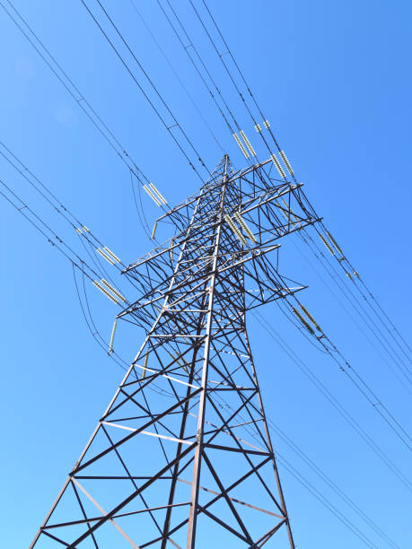 istock Electric power lines close up 1314857277