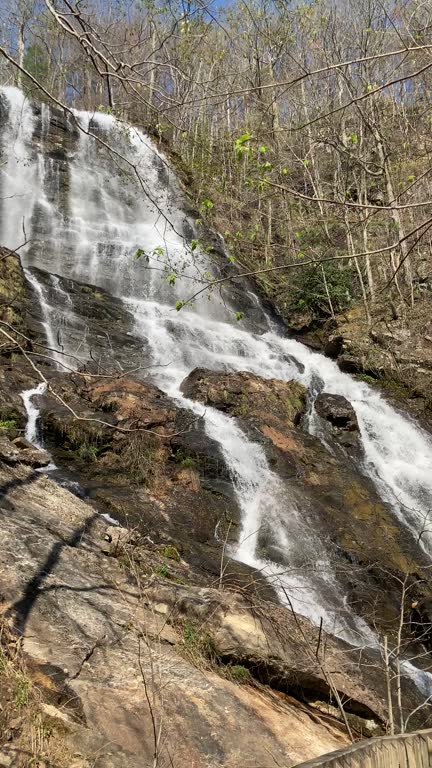 Dry Falls waterfall up close