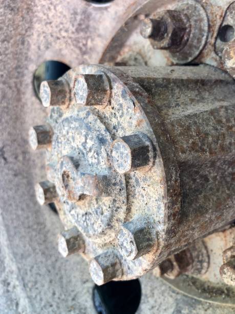 istock Closeup heavy truck tire 1314873966