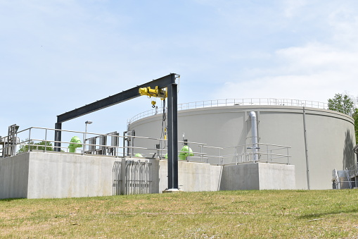 White water storage tank for a municipality in the southern United States