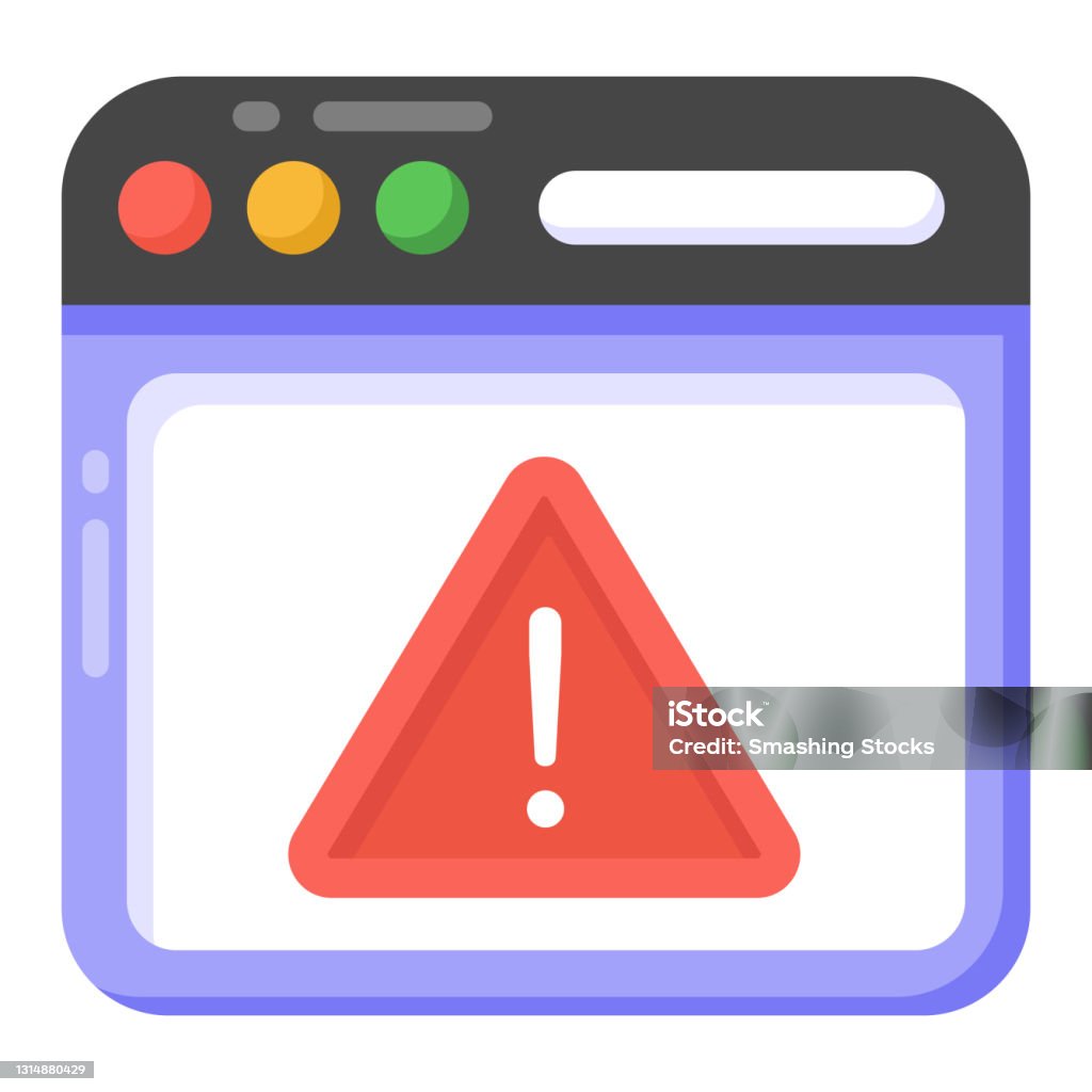 Warning Alert Web Web Warning Stock Illustration - Download Image Now - Danger ...