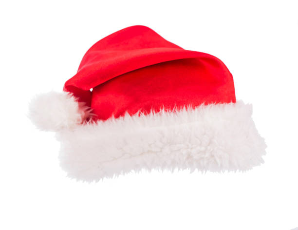 istock Single Santa Claus red hat isolated on white 1314884039