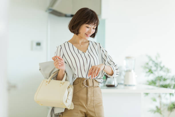 Young woman spending time at home