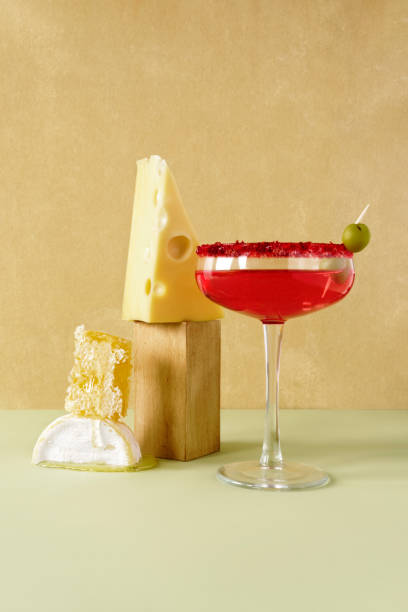 istock Still life of rose wine, cheese and honey in combs. 1314901465
