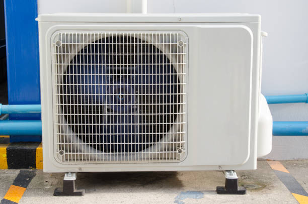 istock Air conditioner compressor outdoor unit installed outside the house 1314906738