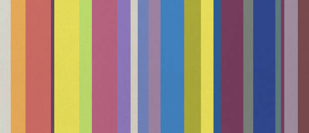 istock Cotton fabric texture printed with colorful stripes. horizontal banner 1314907676