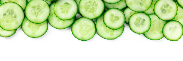 istock Cucumber panorama with a place for text or logo 1314910783