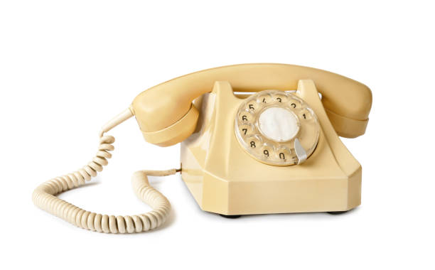 istock Old rotary telephone on isolation 1314912688