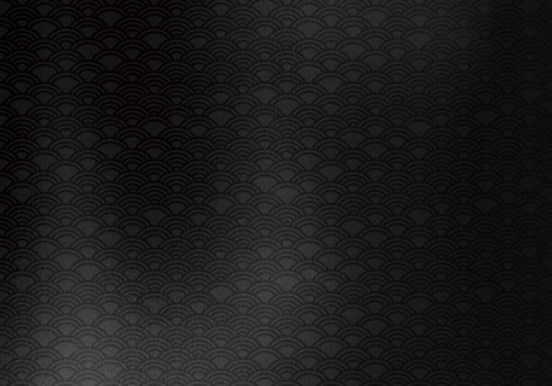 istock Black texture of Japanese paper 1314913994