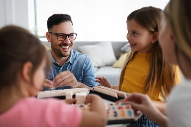 istock Happy family having fun times at home 1314917669