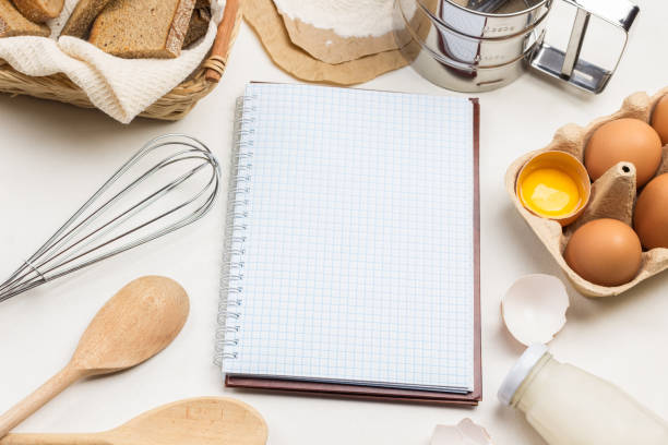 istock Notebook on springs. Two wooden spoons. 1314917966