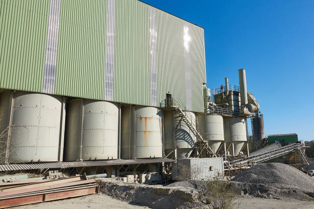 istock Industrial sand mining, building and machinery 1314919005