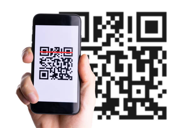istock Id qr. Hand holding mobile smartphone screen for online pay, scan barcode technology with qr code scanner on digital smart phone. Qrcode payment, online shopping, cashless technology concept. 1314920981