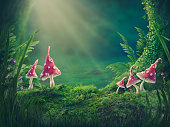 Magic forest background