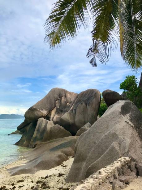 istock Seychelles - the Digue - beach cove source of money 1314933164