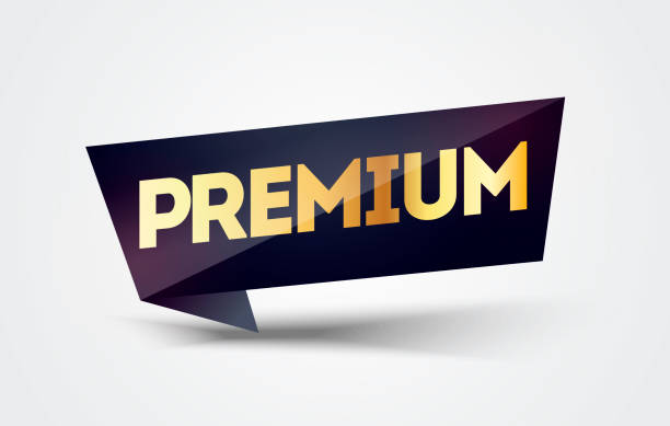 istock Vector Illustration Premium Black And Gold Label. Dark Luxury Golden Flag. Web Element. 1314936406