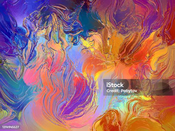 Multi Colored Stained Glass Art Abstract Background Stock Photo - Download Image Now