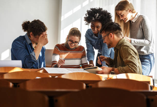 istock Group of design students in the classroom. 1314945911